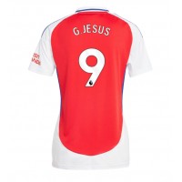 Camisa de Futebol Arsenal Gabriel Jesus #9 Equipamento Principal Mulheres 2024-25 Manga Curta